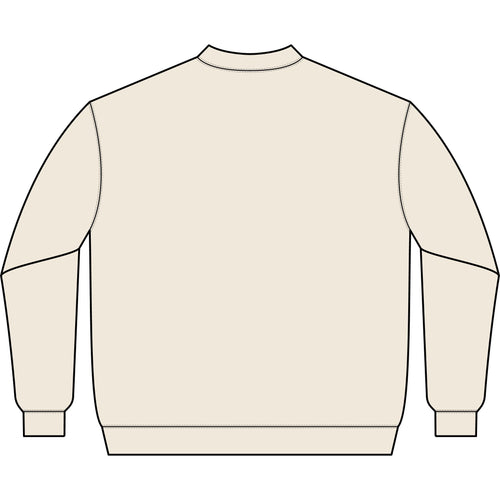 Classic Q-Zip Sweatshirt — Minimal Chest Script
